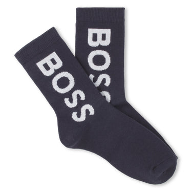 BOSS Calcetines deportivos para niño set de 2 pares azul marino